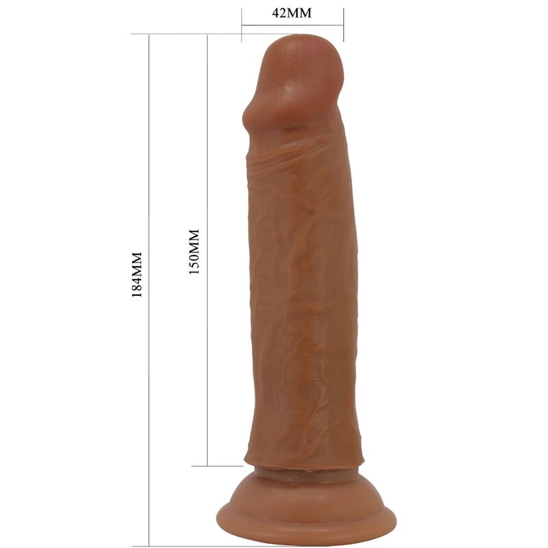 Gode réaliste Quentin 18 cm marron — PRETTY LOVE