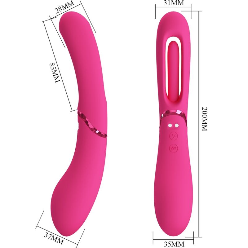 Vibrateur point G à mouvement courbe et vibrations multiples — ROMANCE