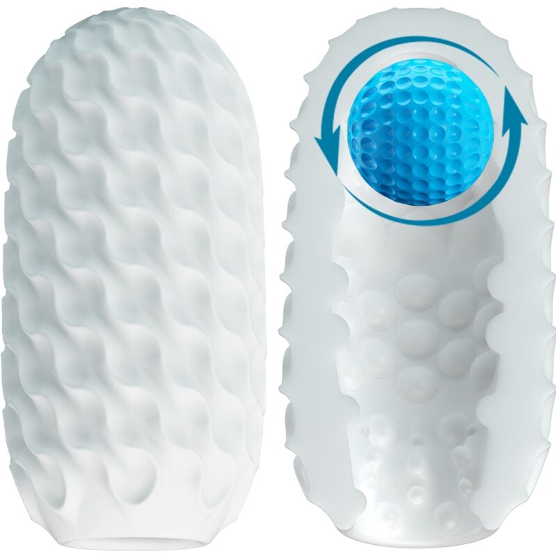 Texturierter Eier-Masturbator mit Magic Ball — PRETTY LOVE