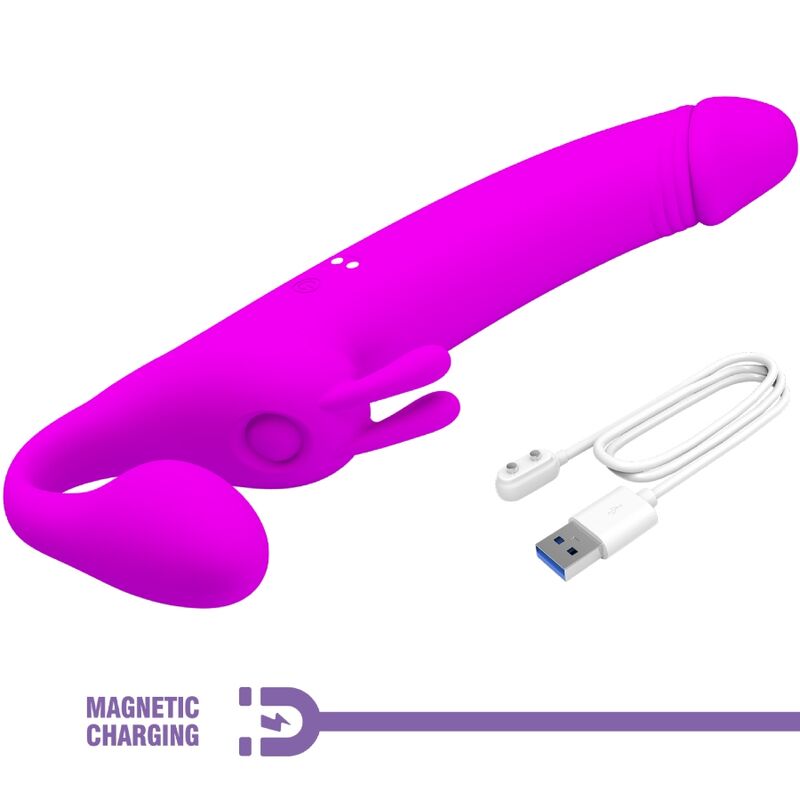 Gode-ceinture vibrant sans harnais 10 vibrations — PRETTY LOVE PARTY UP