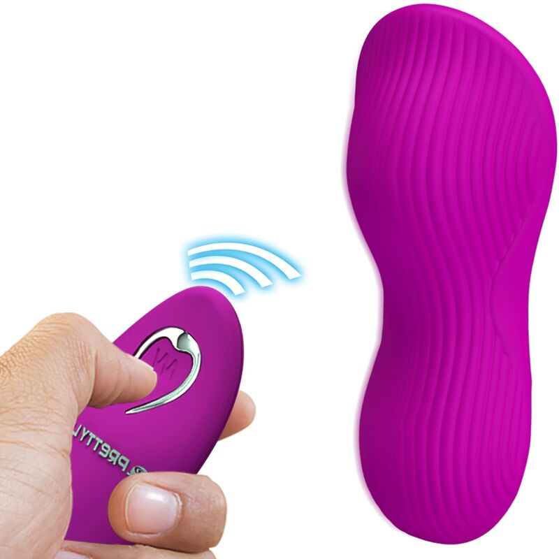 Stimulateur clitoridien à poser télécommandé en silicone rose — PRETTY LOVE PARTY UP