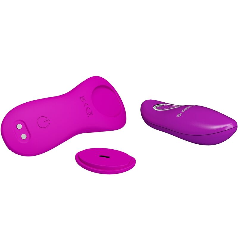 Stimulateur clitoridien à poser télécommandé en silicone rose — PRETTY LOVE PARTY UP