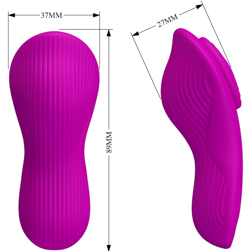 Stimulateur clitoridien à poser télécommandé en silicone rose — PRETTY LOVE PARTY UP