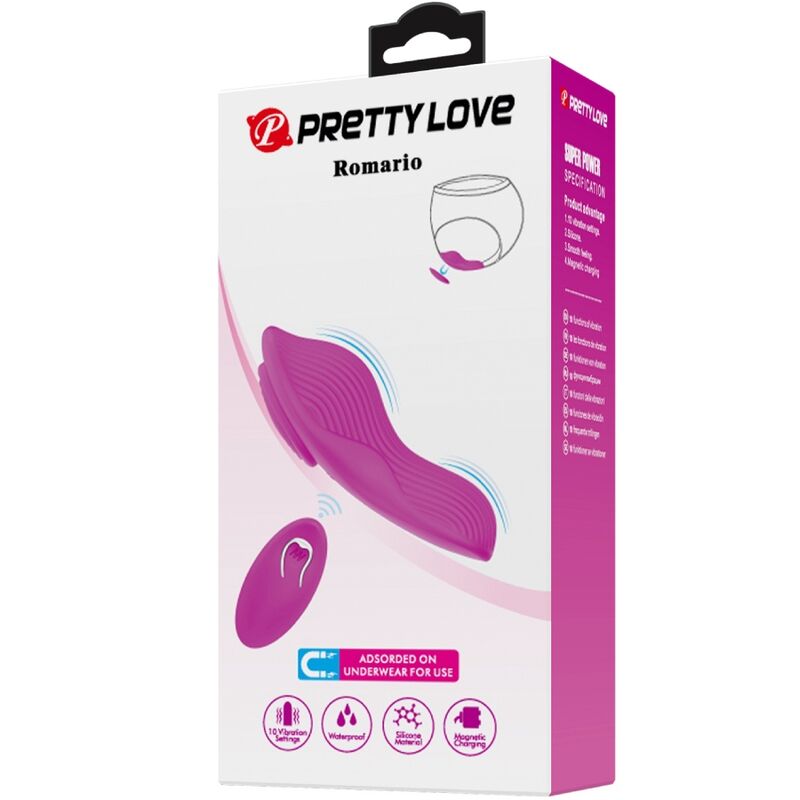 Stimulateur clitoridien à poser télécommandé en silicone rose — PRETTY LOVE PARTY UP