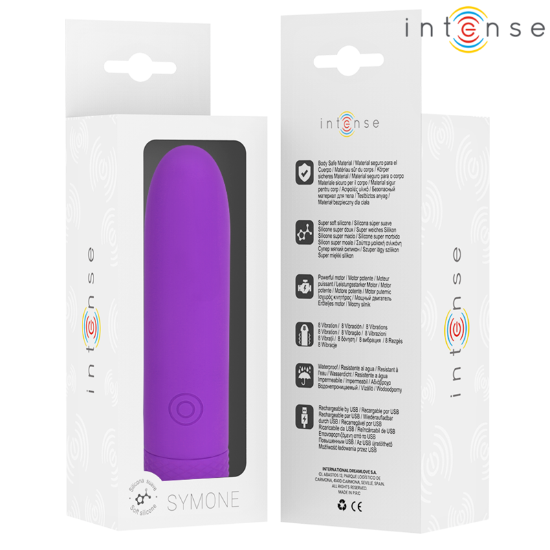 Vibromasseur rechargeable symone — INTENSE FUN TOYS