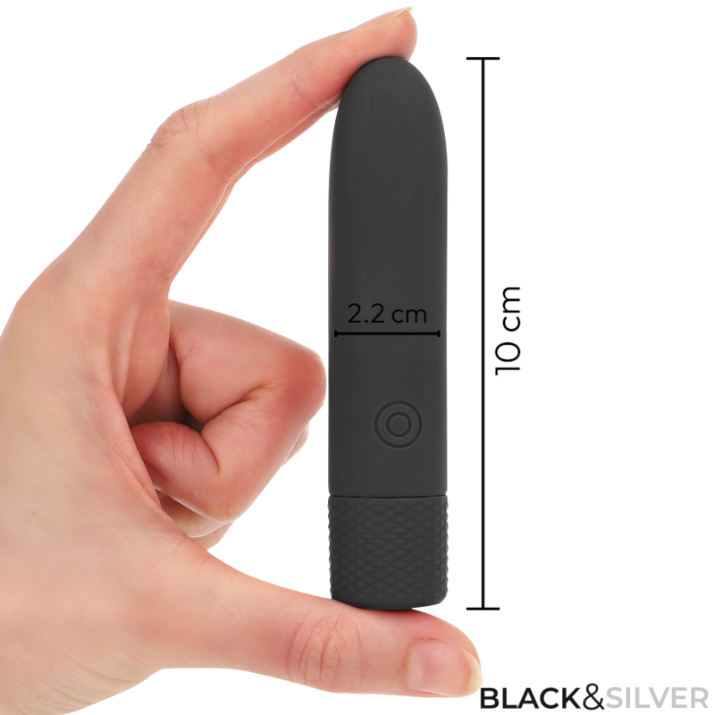 Bullet vibrant rechargeable Geri — BLACK&SILVER
