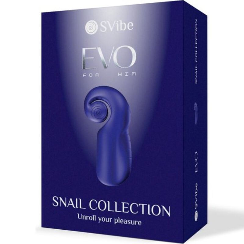 Masturbador masculino Slide'n'Roll azul-escuro — SNAIL VIBE