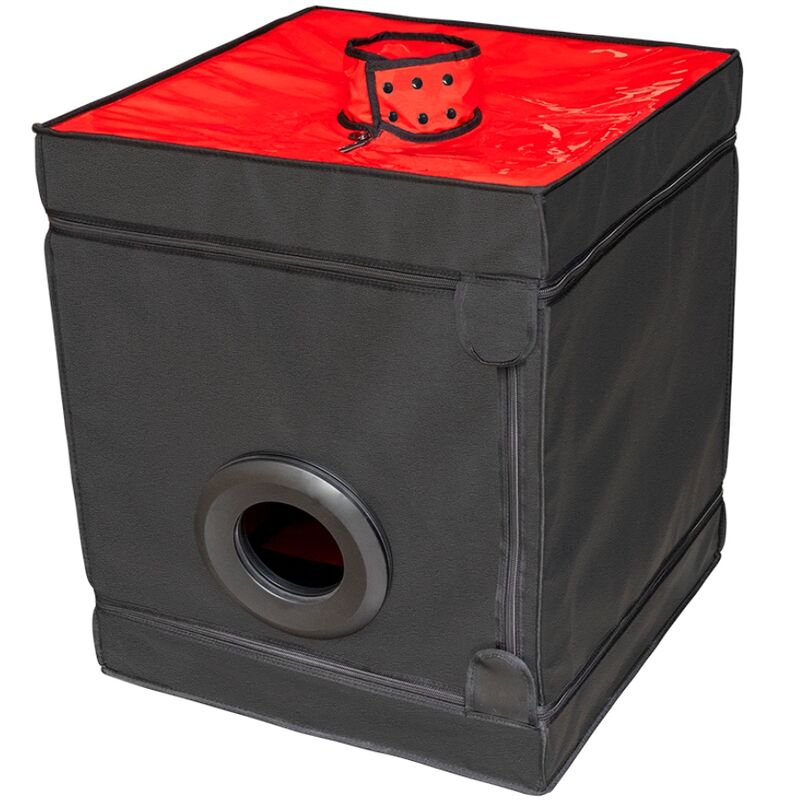 Cabine d'exploration Bukkake noir et rouge — SECRET DOME