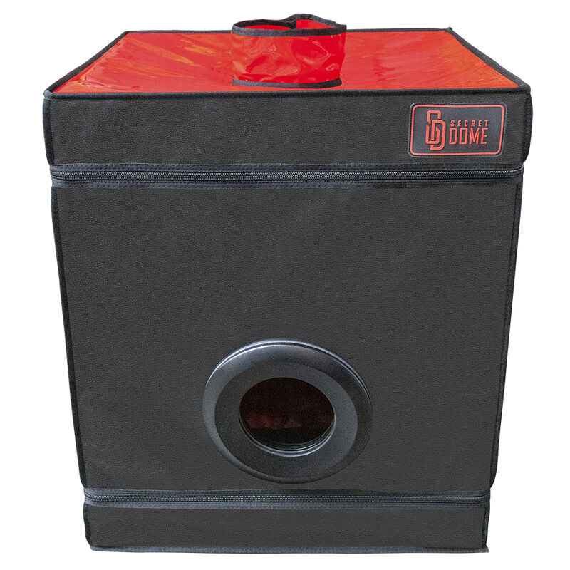 Cabine d'exploration Bukkake noir et rouge — SECRET DOME