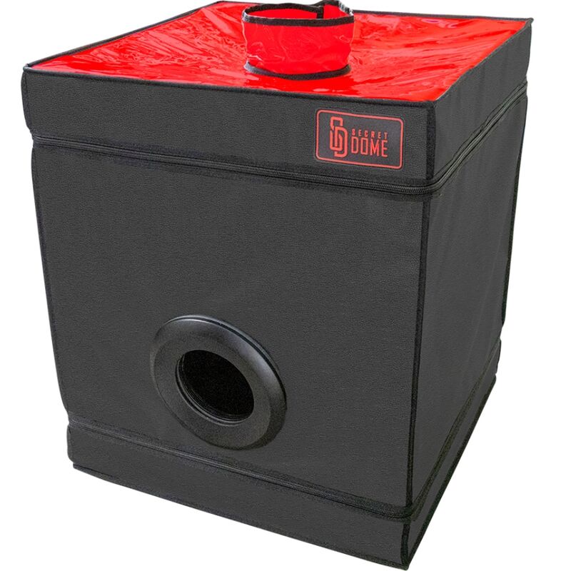 Cabine d'exploration Bukkake noir et rouge — SECRET DOME