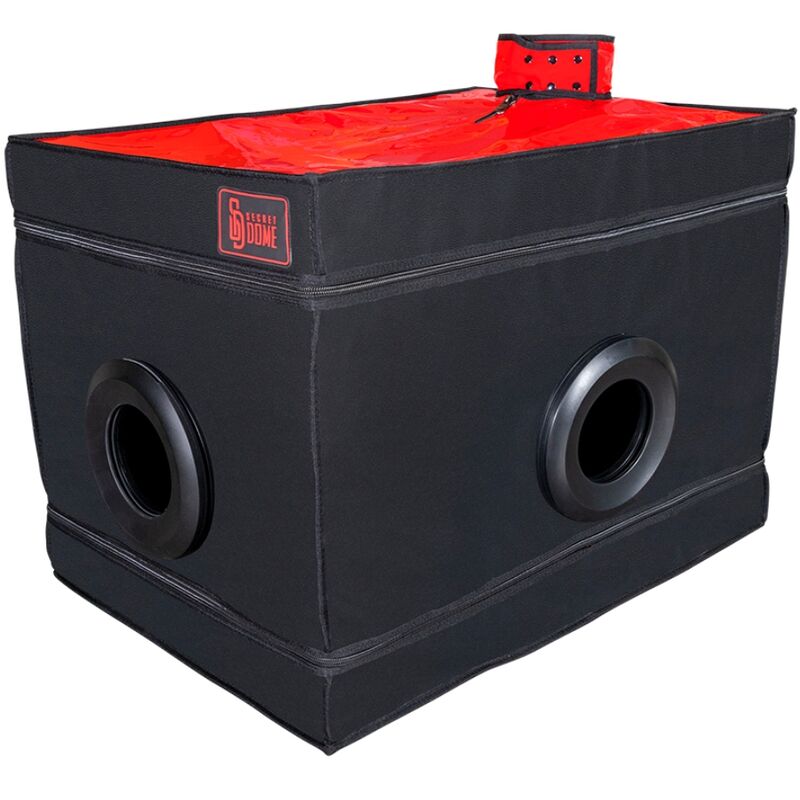 La Niche cabine de jeu privé noir et rouge — SECRET DOME