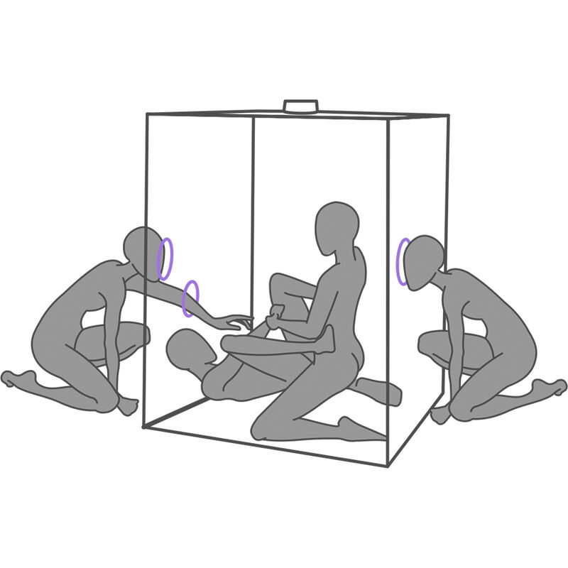 Cabine de soumission immersive scandale purple — SECRET DOME