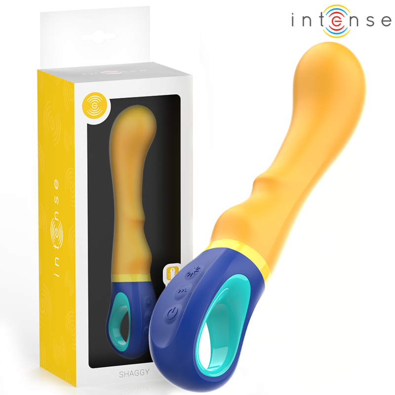 Vibrateur point G jaune Shaggy — INTENSE HIGH TECH