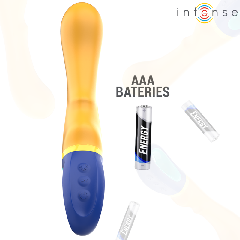 Vibrateur point G jaune Shaggy — INTENSE HIGH TECH
