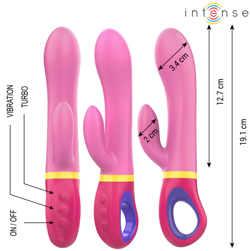 Vibrateur lapin rose Daphné — INTENSE HIGH TECH