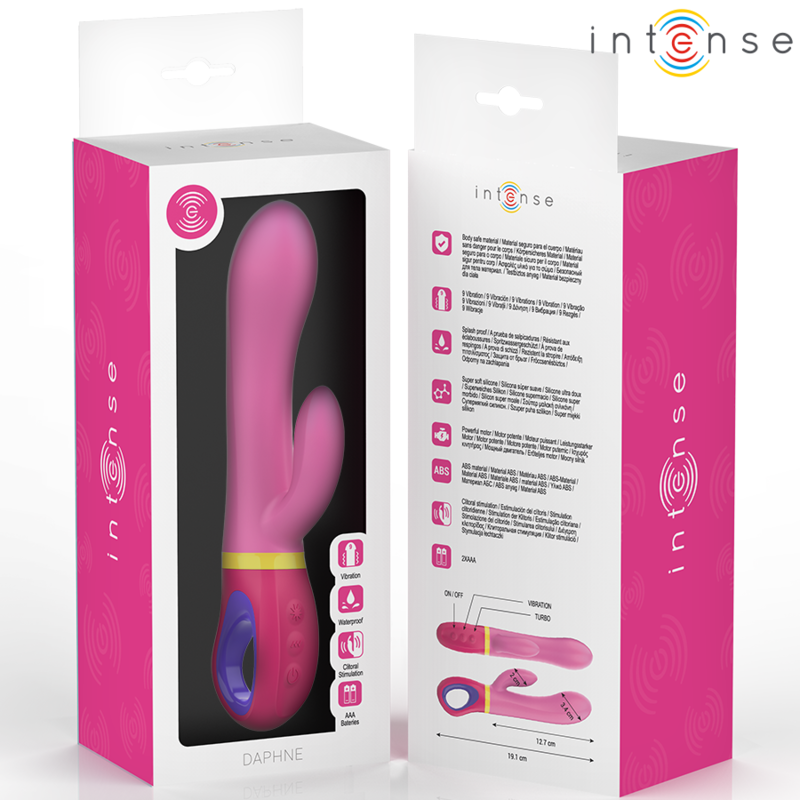 Vibrateur lapin rose Daphné — INTENSE HIGH TECH
