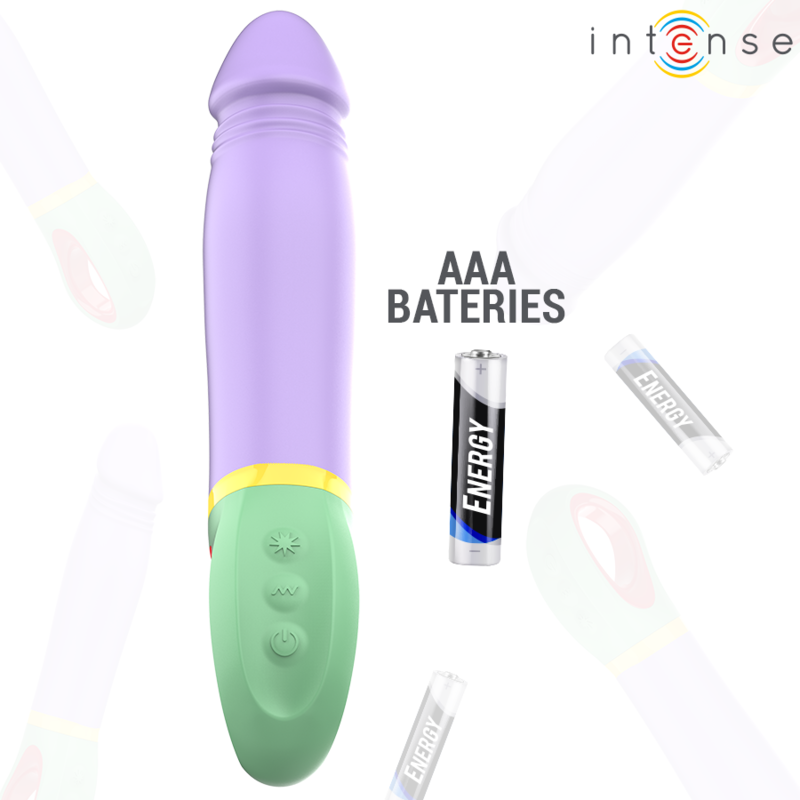 Vibromasseur violet classique puissant — INTENSE HIGH TECH