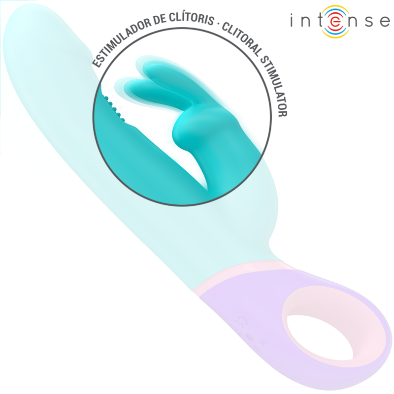 Vibrateur rabbit avec stimulateur rotatif point G — INTENSE HIGH TECH