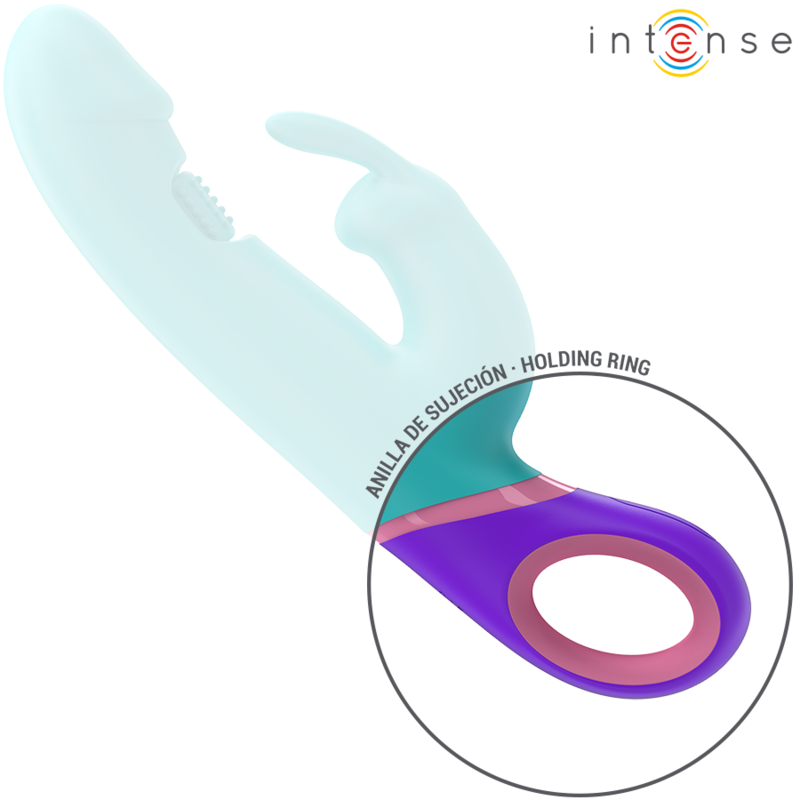 Vibrateur rabbit avec stimulateur rotatif point G — INTENSE HIGH TECH