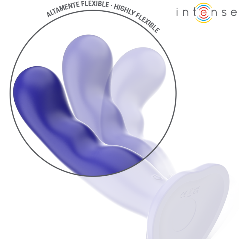 Vibrateur court avec ventouse et télécommande — INTENSE REMOTE CONTROL