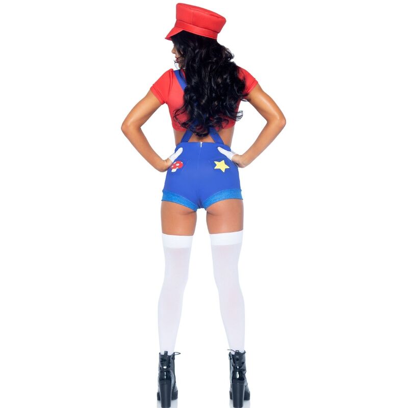 Costume sexy Mario Bros rouge et bleu — LEG AVENUE COSTUMES