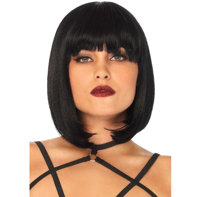 Perruque bob courte naturelle noir — LEG AVENUE ACCESSORIES