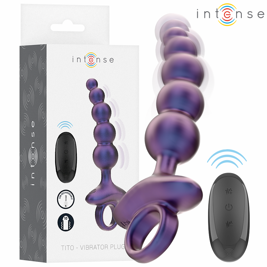 Plug anal vibrant TITO avec télécommande — INTENSE ANAL TOYS