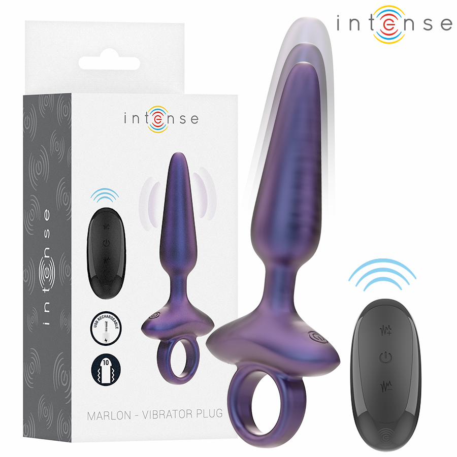 Plug anal vibrant télécommandé Marlon — INTENSE ANAL TOYS
