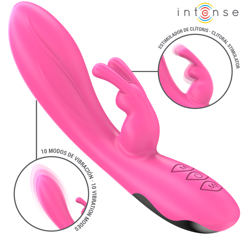 Rabbit vibrant multifonction 10 vibrations — INTENSE HIGH TECH