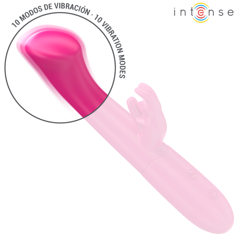 Vibromasseur rabbit Julieta 18,6 cm 10 vibrations — INTENSE HIGH TECH