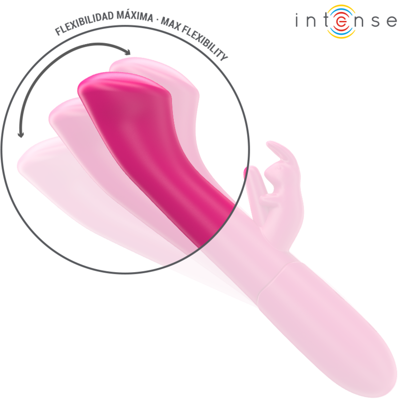 Vibromasseur rabbit Julieta 18,6 cm 10 vibrations — INTENSE HIGH TECH