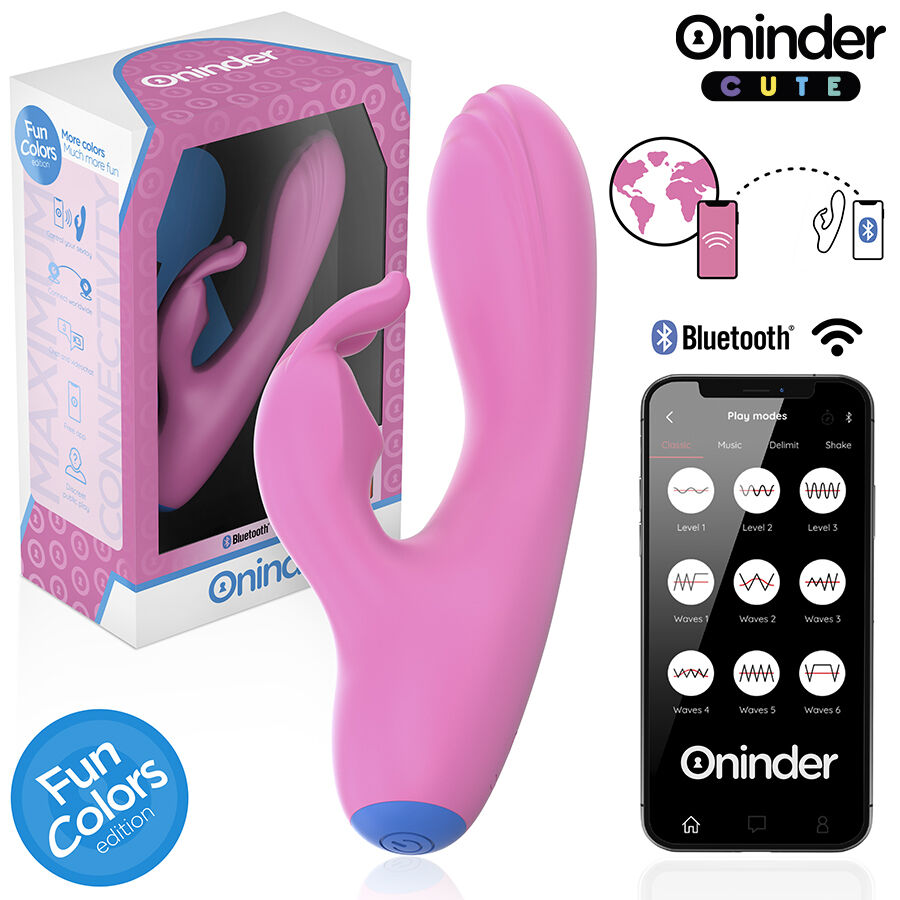 Vibromasseur lapin connecté double stimulation — ONINDER CUTE
