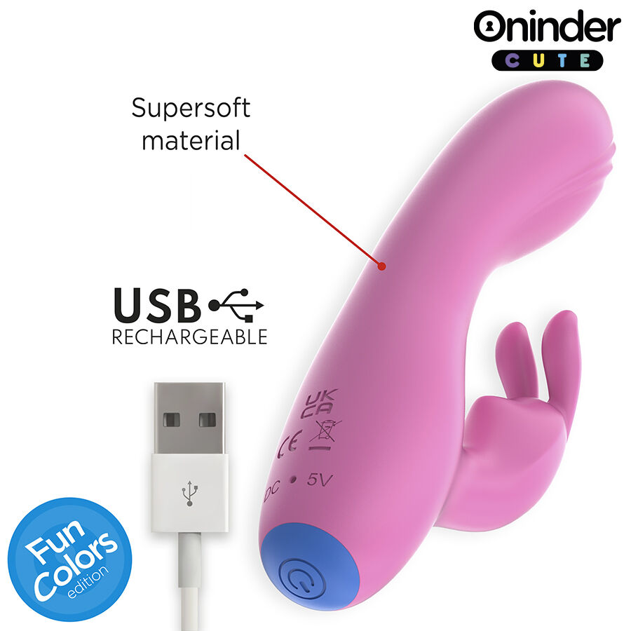 Vibromasseur lapin connecté double stimulation — ONINDER CUTE