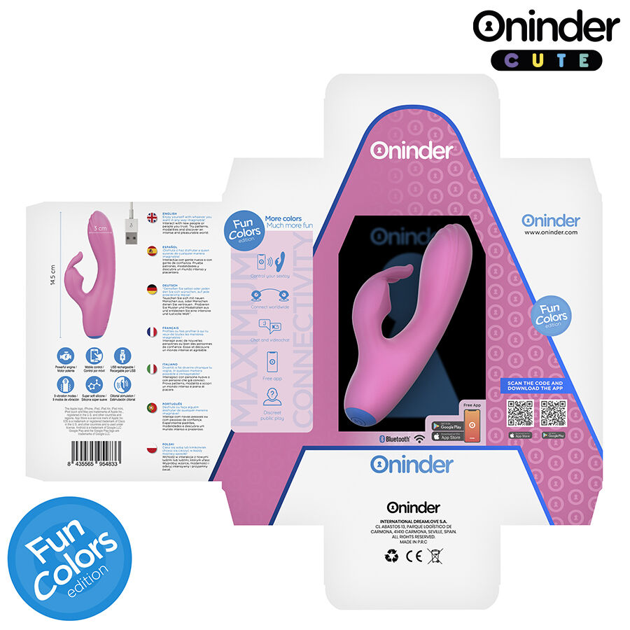 Vibromasseur lapin connecté double stimulation — ONINDER CUTE