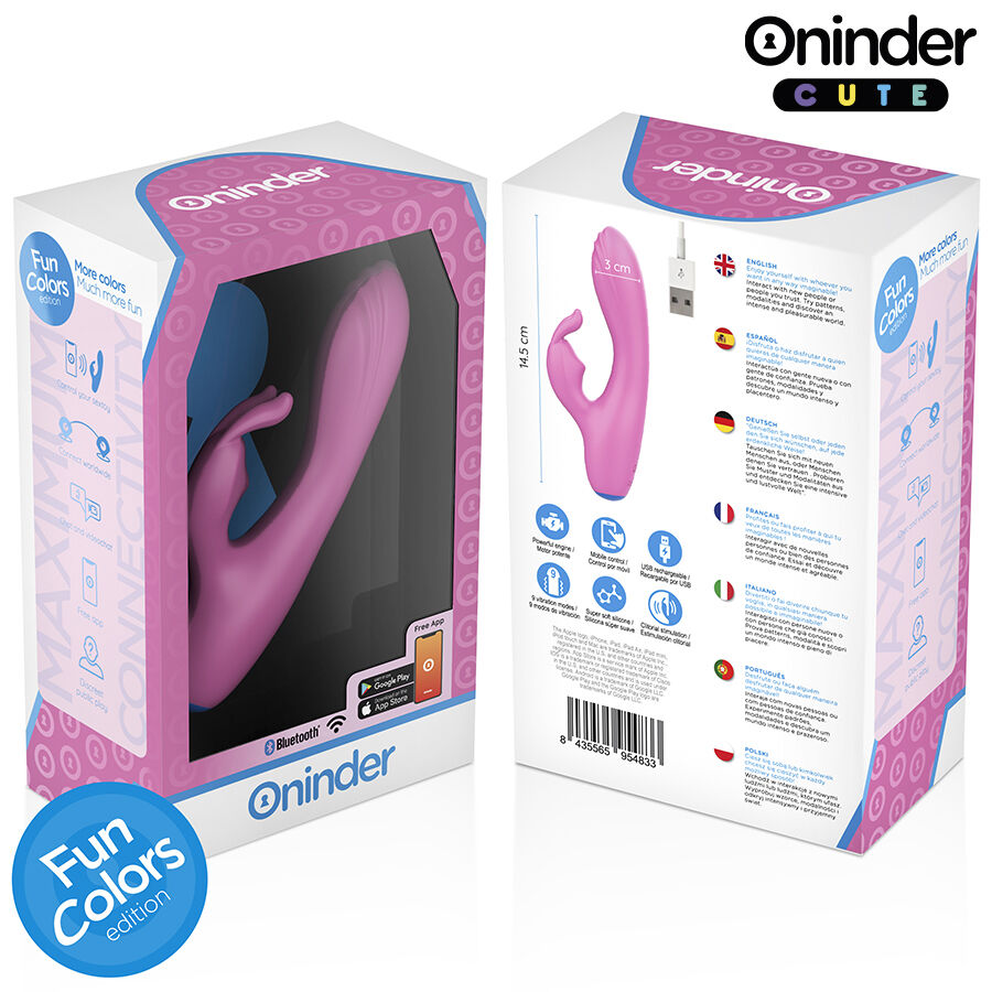 Vibromasseur lapin connecté double stimulation — ONINDER CUTE