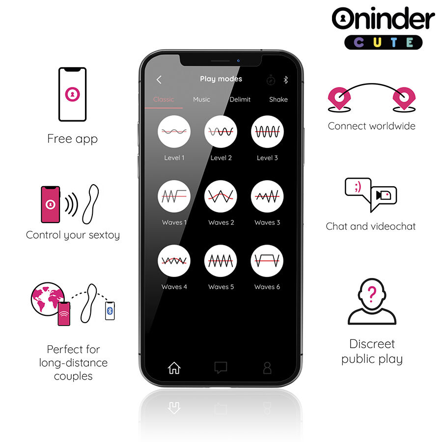 Vibromasseur tapotant connecté compact — ONINDER CUTE