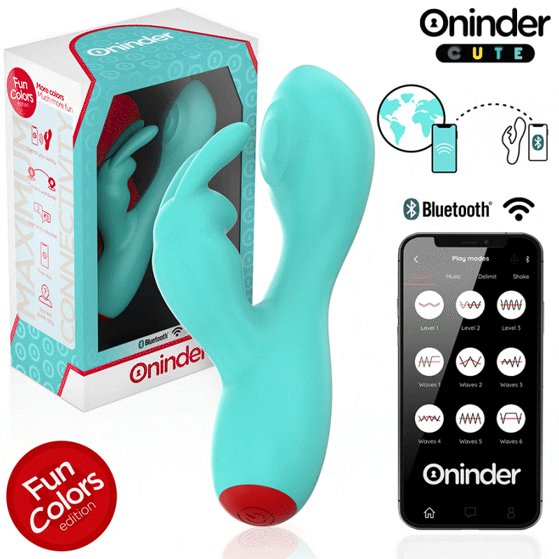 Vibromasseur lapin connecté double stimulation — ONINDER CUTE