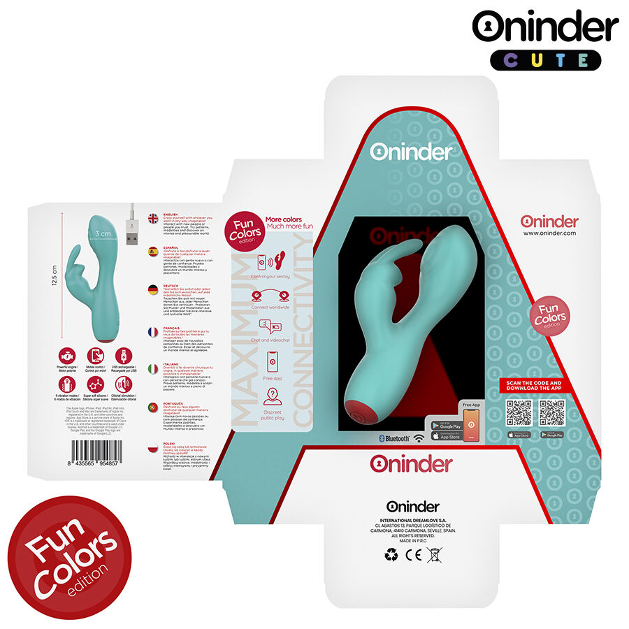 Vibromasseur lapin connecté double stimulation — ONINDER CUTE