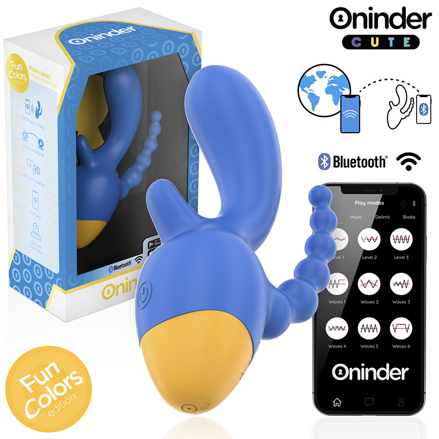 Vibrateur triple Love 3 Some avec stimulateurs clitoridien et anal — ONINDER CUTE