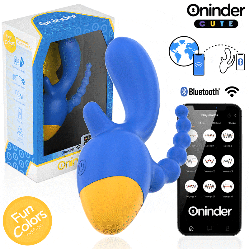 Vibrateur triple Love 3 Some avec stimulateurs clitoridien et anal — ONINDER CUTE