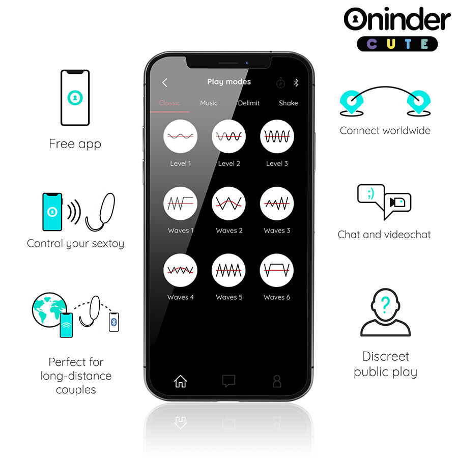 Œuf vibrant avec perles rotatives — ONINDER CUTE