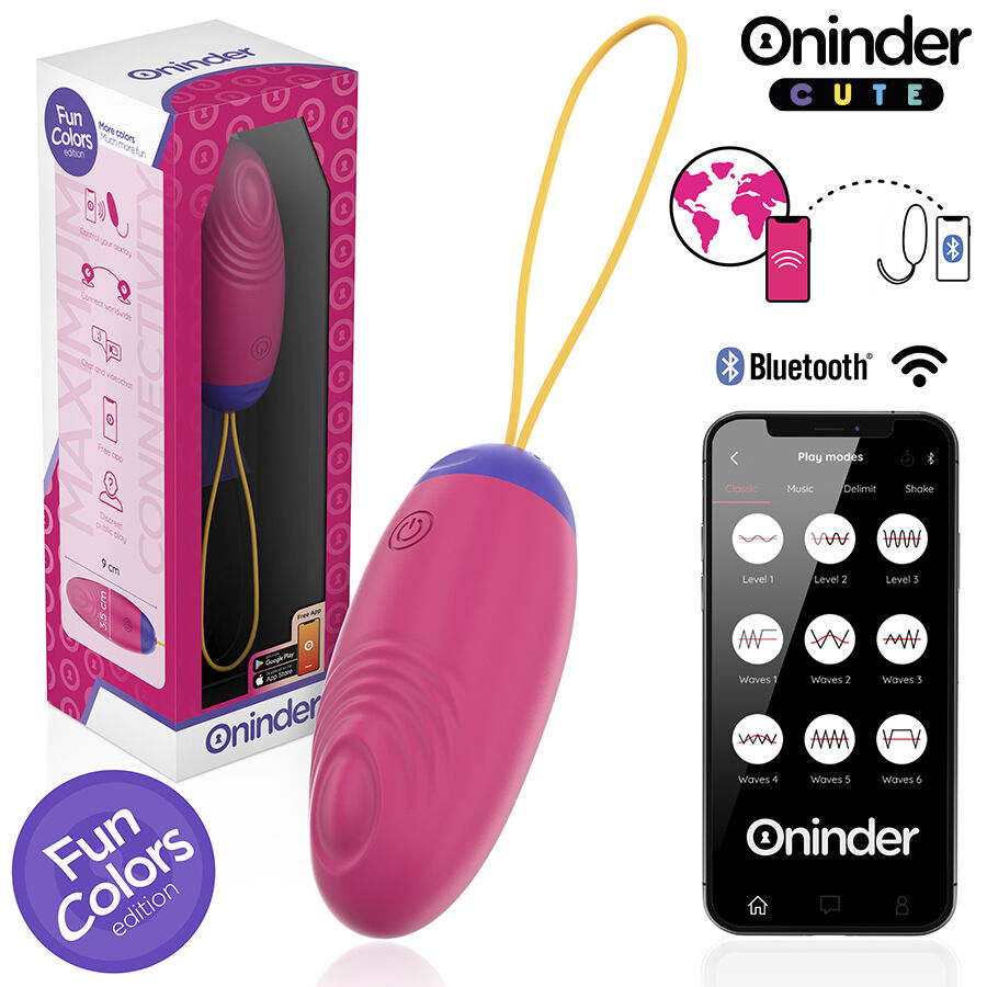 Œuf vibrant et tapotant en silicone avec application — ONINDER CUTE