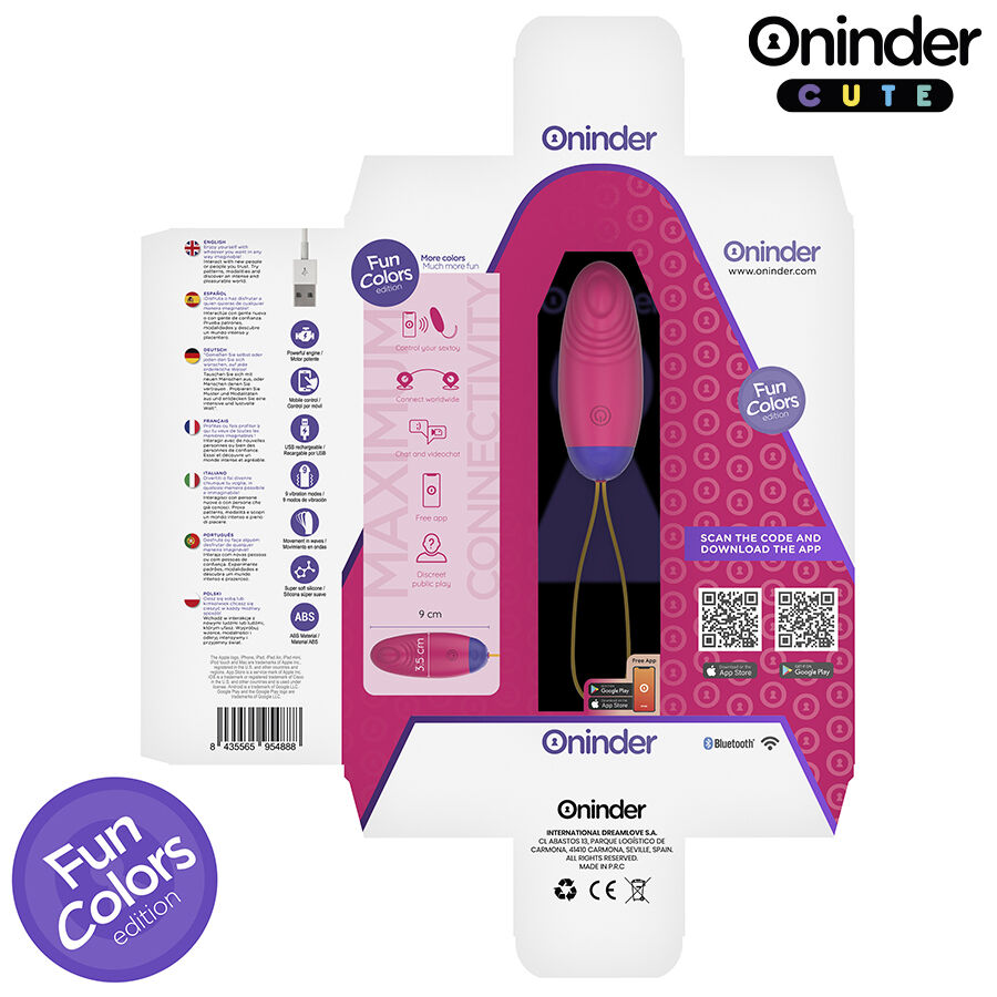 Œuf vibrant et tapotant en silicone avec application — ONINDER CUTE