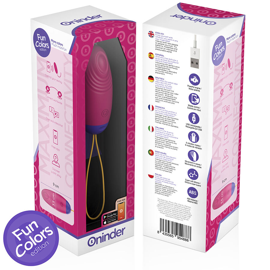 Œuf vibrant et tapotant en silicone avec application — ONINDER CUTE
