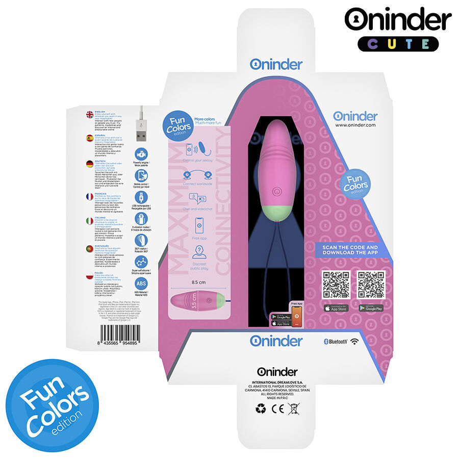 Œuf vibrant rotatif 360° connecté — ONINDER CUTE
