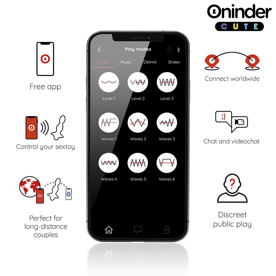Dilatateur anal vibrant connecté — ONINDER CUTE