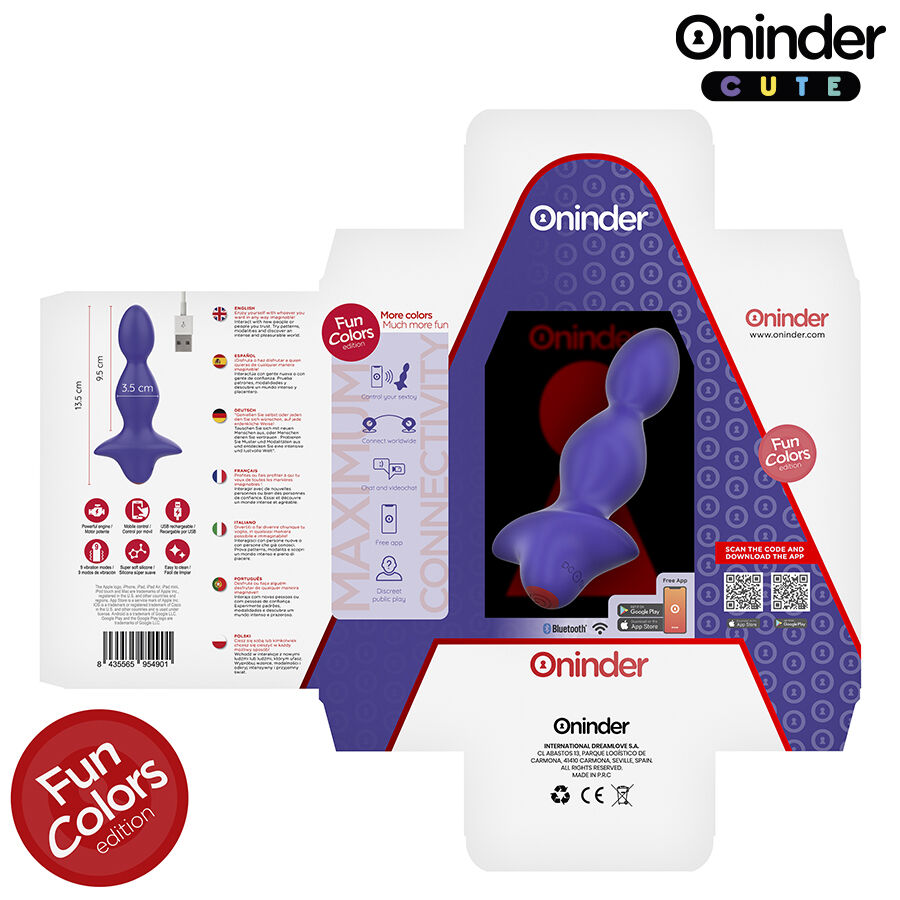 Dilatateur anal vibrant connecté — ONINDER CUTE