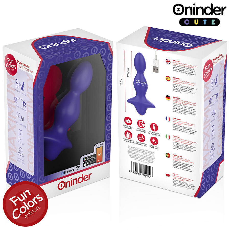Dilatateur anal vibrant connecté — ONINDER CUTE