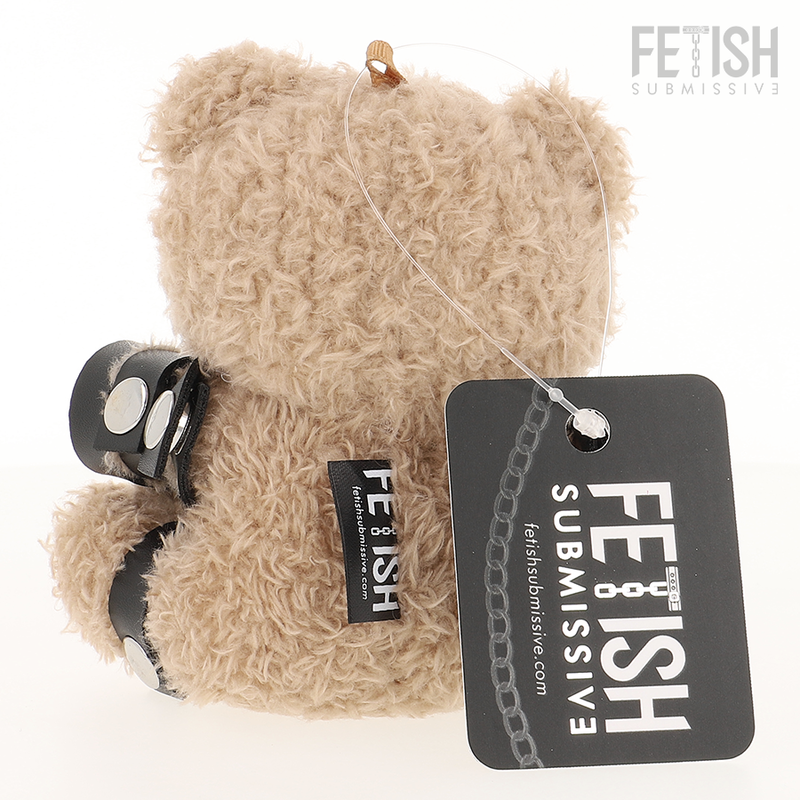 Ours en peluche fétichiste Yogi avec menottes — FETISH SUBMISSIVE REBEL TOYS