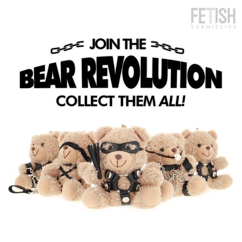 Ourson Ted au style fétichiste — FETISH SUBMISSIVE REBEL TOYS
